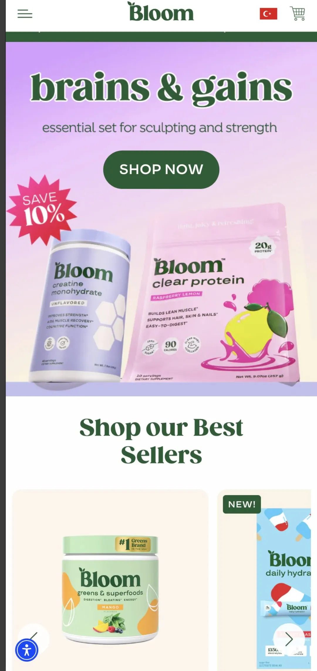 Bloom Nutrition ürün görseli (dikey ~1080x1350)