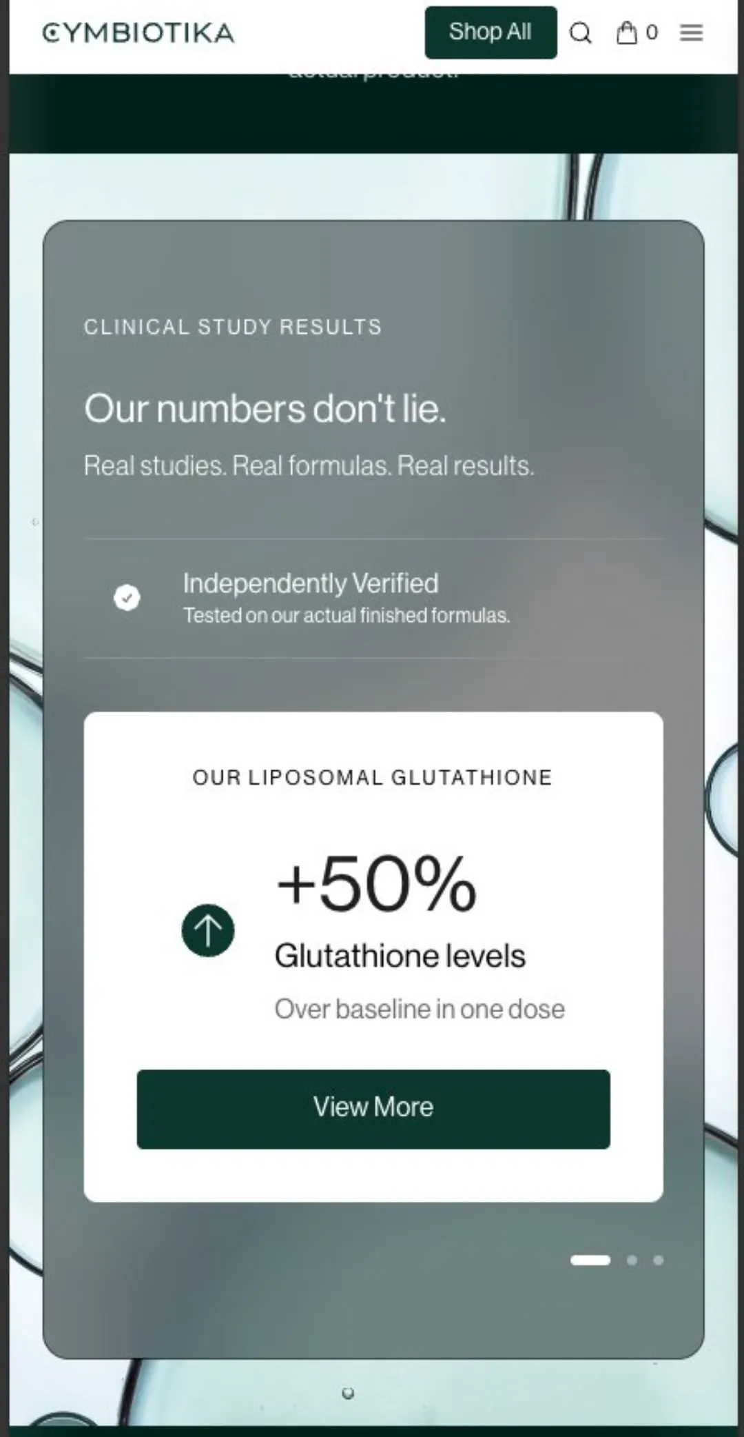 “Our numbers don't lie” klinik çalışma bölümü: tek dozda %50 glutatyon artışı, bağımsız doğrulama