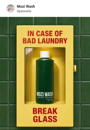 Meta Reklam Kütüphanesi, aktif reklam: Mozi Wash